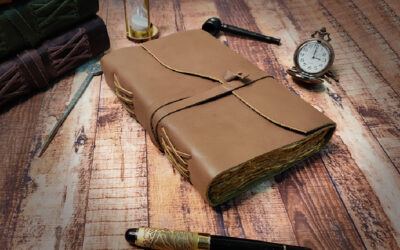Handmade Antique Deckle Edged Leather Bound Journal
